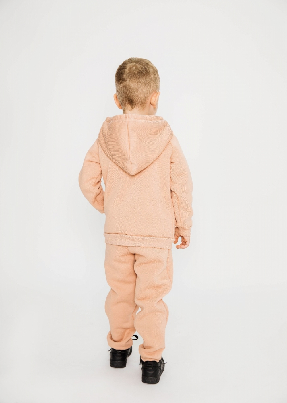 319-К. Костюм детский  на молнии, капучино, хлопок 65%, 35% ПЭ, 3-х нитка (начес) 80,86,92
